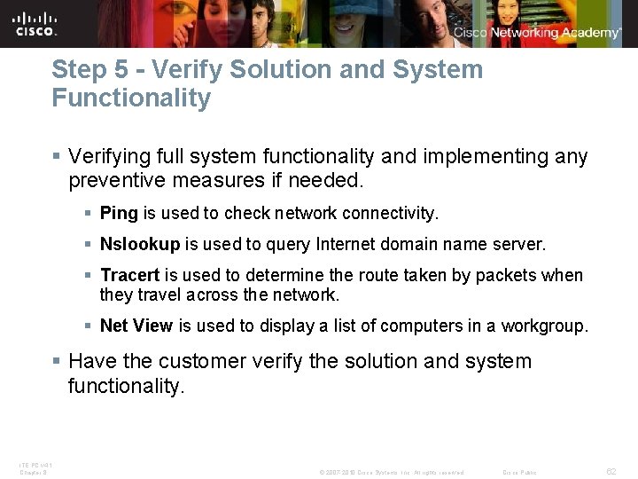 Step 5 - Verify Solution and System Functionality § Verifying full system functionality and