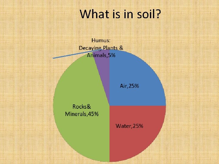 What is in soil? 