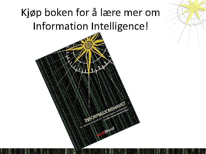 Kjøp boken for å lære mer om Information Intelligence! 