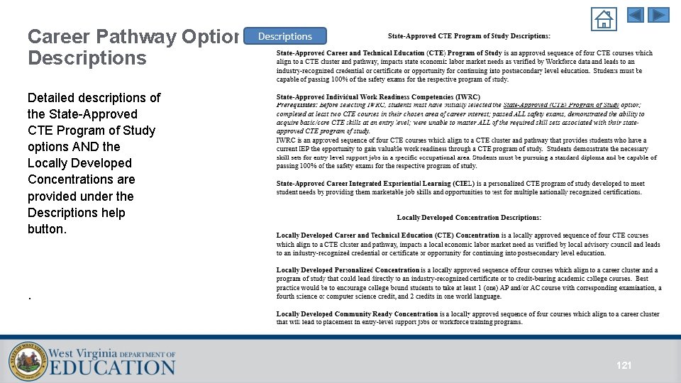 Career Pathway Option Descriptions Detailed descriptions of the State-Approved CTE Program of Study options Career Pathway Option Descriptions Detailed descriptions of the State-Approved CTE Program of Study options