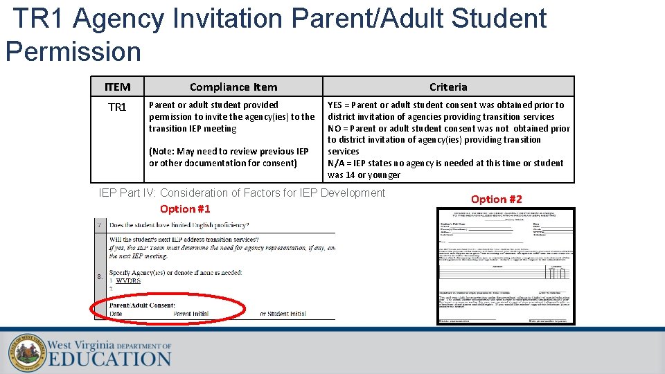 TR 1 Agency Invitation Parent/Adult Student Permission. Agency Invitation TR 1 Agency Invitation Parent/Adult TR 1 Agency Invitation Parent/Adult Student Permission. Agency Invitation TR 1 Agency Invitation Parent/Adult