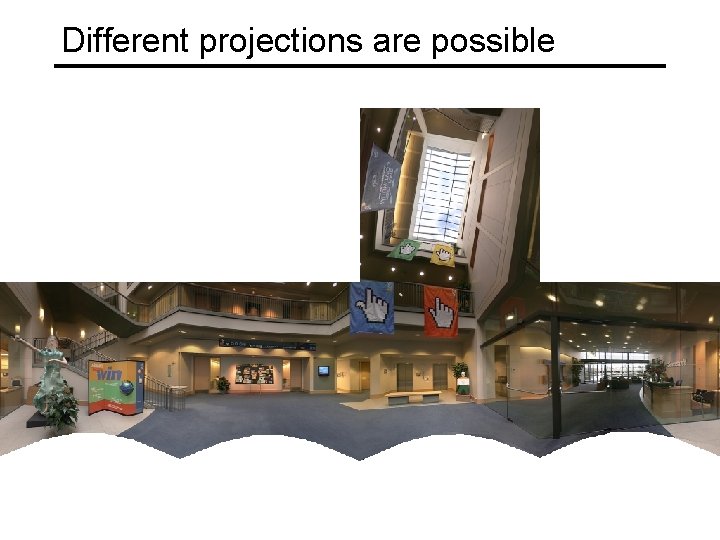 Different projections are possible 