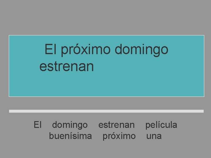 El próximo domingo estrenan una película buenísima El domingo estrenan película buenísima próximo una El próximo domingo estrenan una película buenísima El domingo estrenan película buenísima próximo una