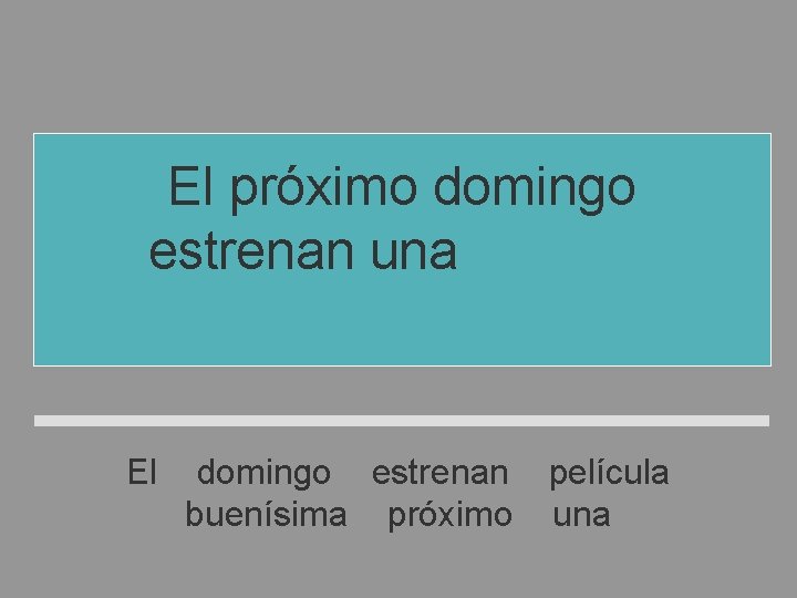El próximo domingo estrenan una película buenísima El domingo estrenan película buenísima próximo una El próximo domingo estrenan una película buenísima El domingo estrenan película buenísima próximo una