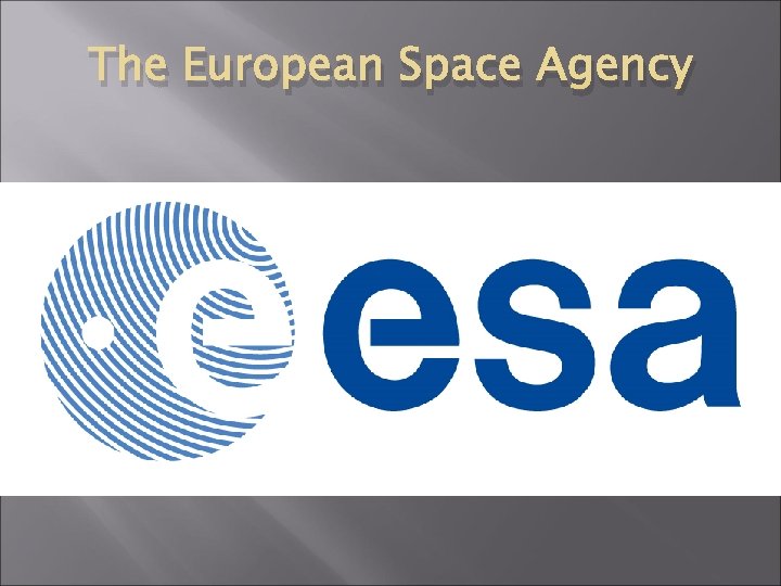The European Space Agency 