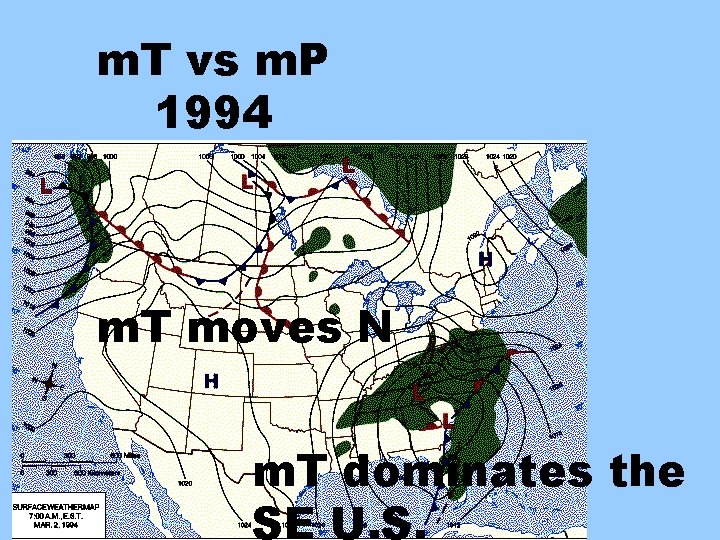 m. T vs m. P 1994 m. T moves N m. T dominates the