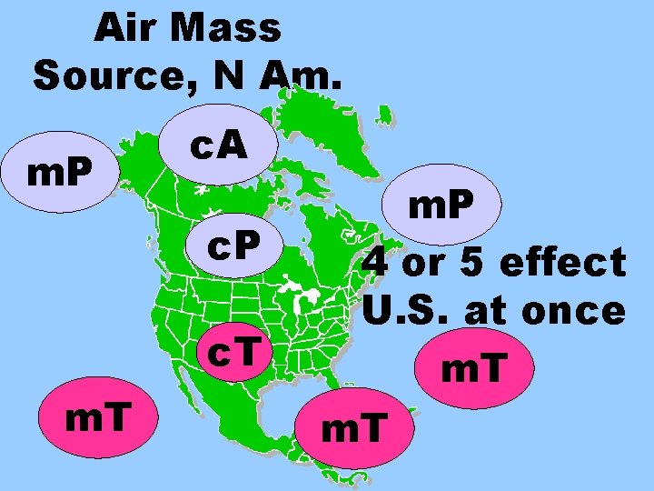 Air Mass Source, N Am. m. P c. A c. P c. T m.