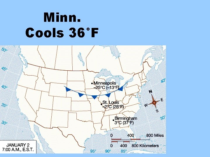 Minn. Cools 36°F 