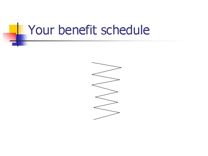 Your benefit schedule 