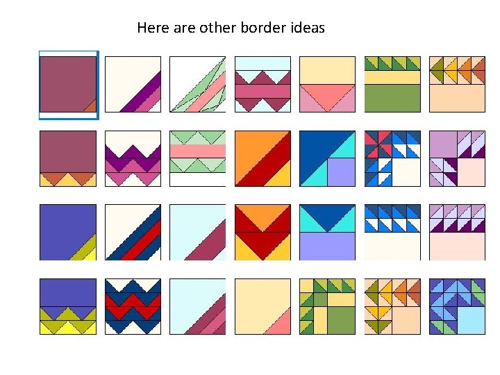 Here are other border ideas 