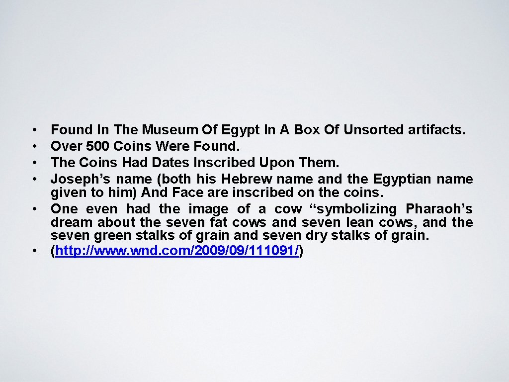  • • Found In The Museum Of Egypt In A Box Of Unsorted