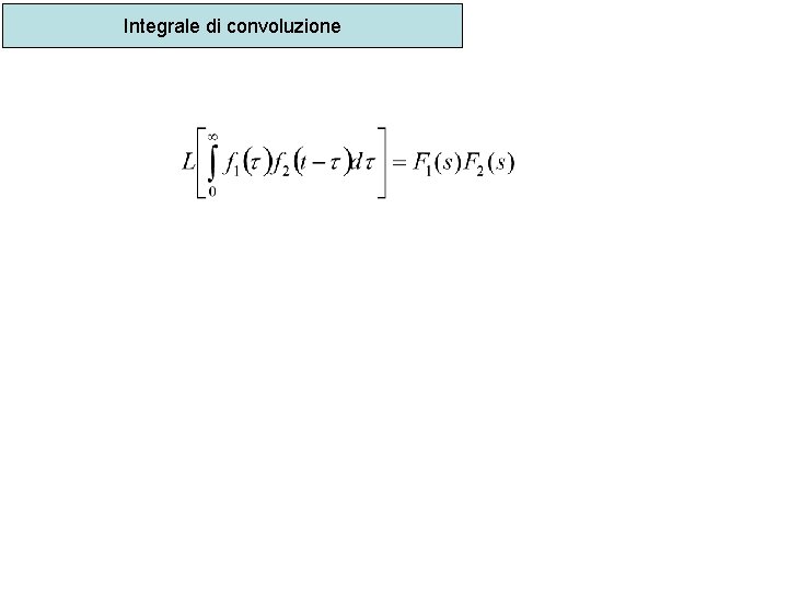 Integrale di convoluzione 