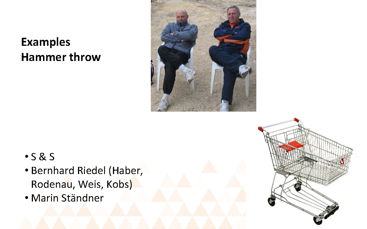 Examples Hammer throw • S&S • Bernhard Riedel (Haber, Rodenau, Weis, Kobs) • Marin