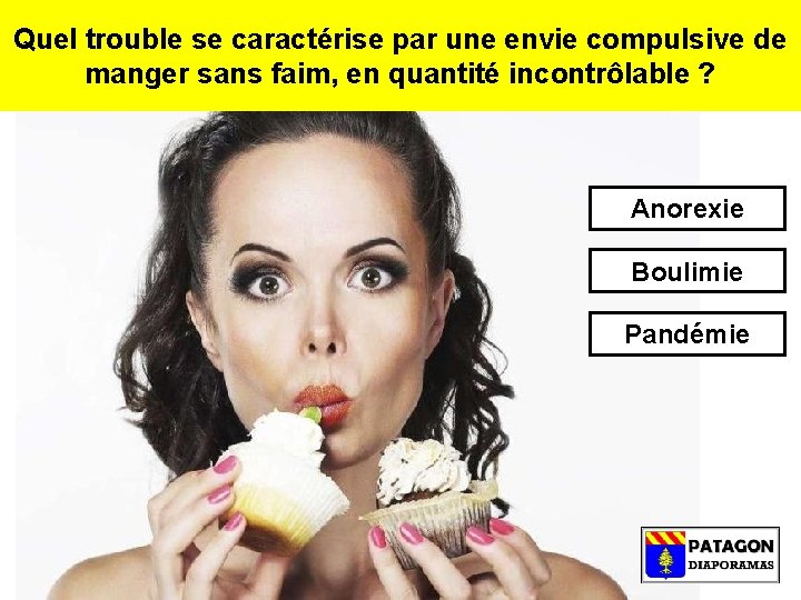 Quel trouble se caractérise par une envie compulsive de manger sans faim, en quantité