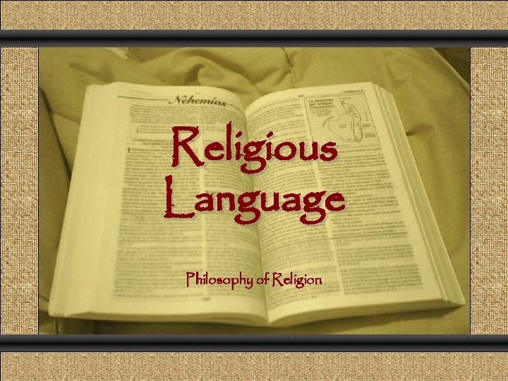 Comunicación y Gerencia Religious Language Philosophy of Religion 