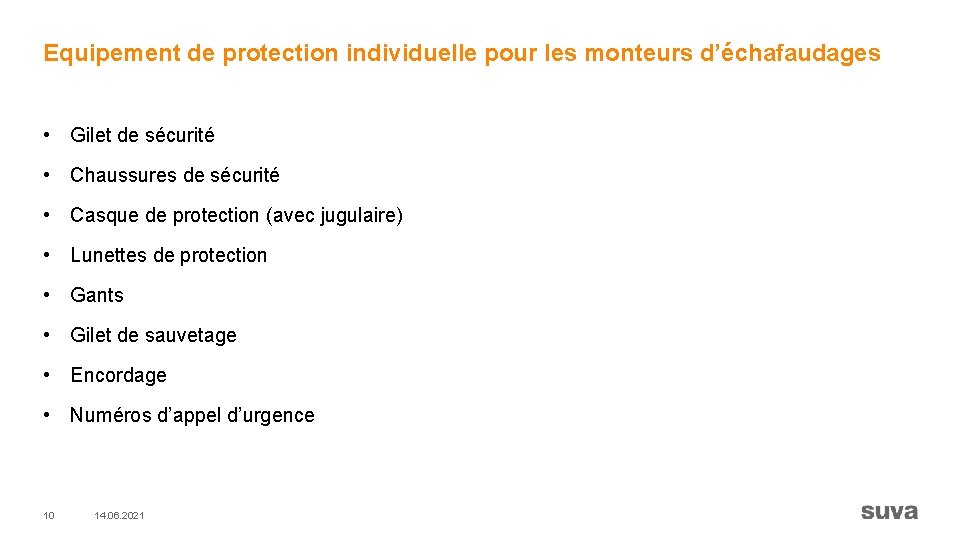 Equipement de protection individuelle pour les monteurs d’échafaudages • Gilet de sécurité • Chaussures