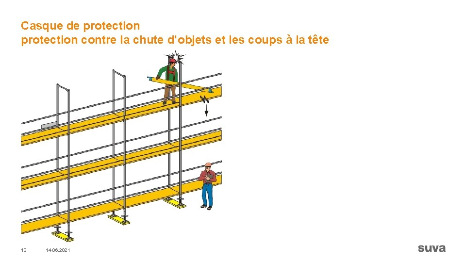 Casque de protection contre la chute d’objets et les coups à la tête 13