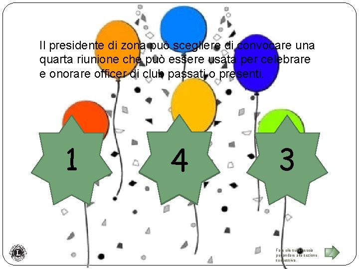 Il presidente di zona può scegliere di convocare una quarta riunione che può essere