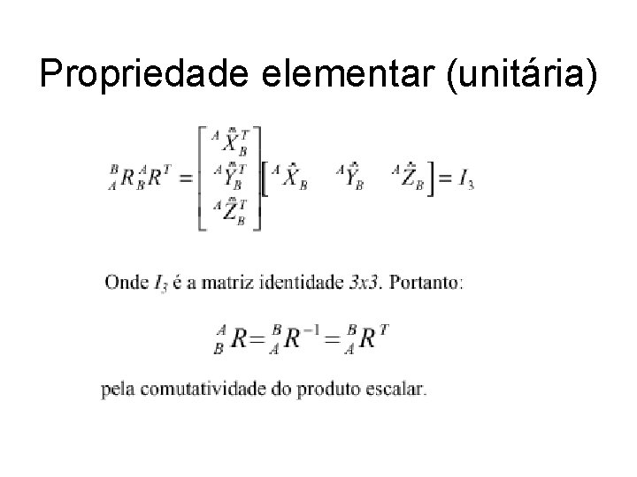 Propriedade elementar (unitária) 