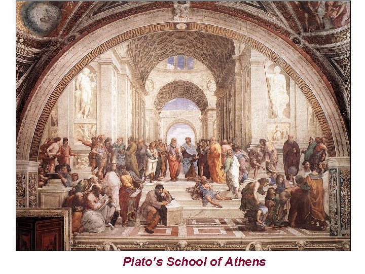 Plato’s School of Athens Plato’s School of Athens
