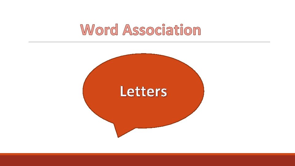 Word Association Letters 