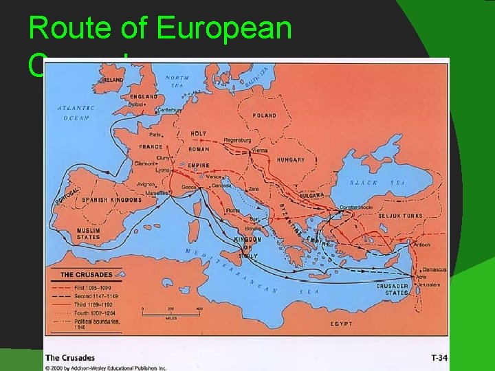 Route of European Crusaders 