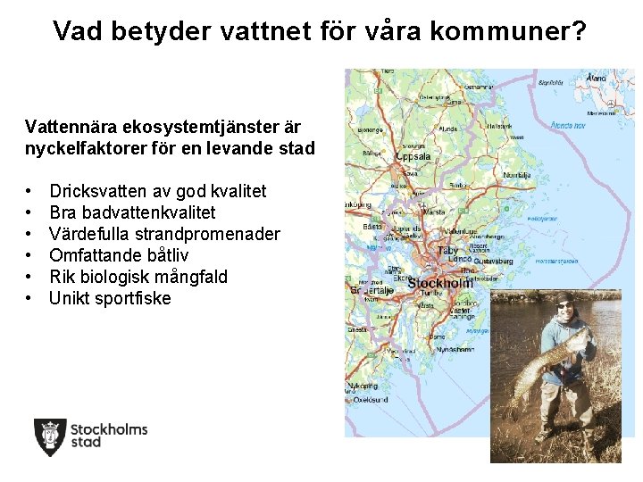 Vad betyder vattnet för våra kommuner? Vattennära ekosystemtjänster är nyckelfaktorer för en levande stad