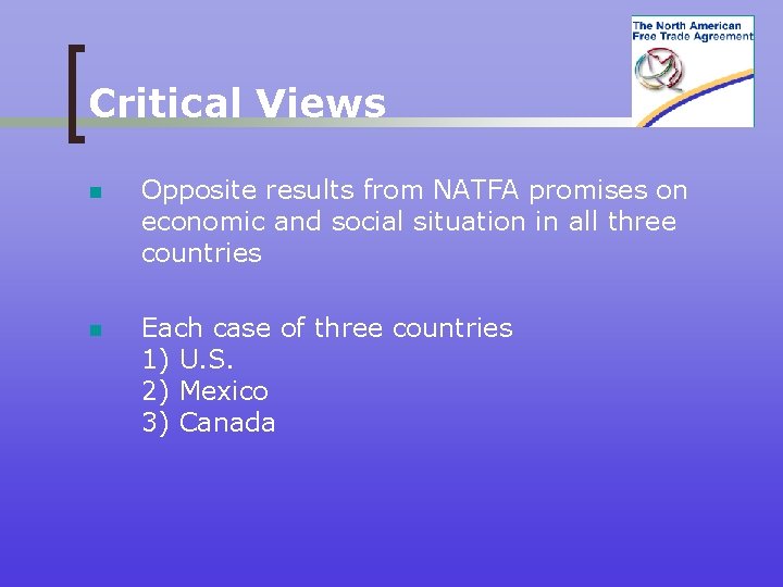 Critical Views n Opposite results from NATFA promises on economic and social situation in