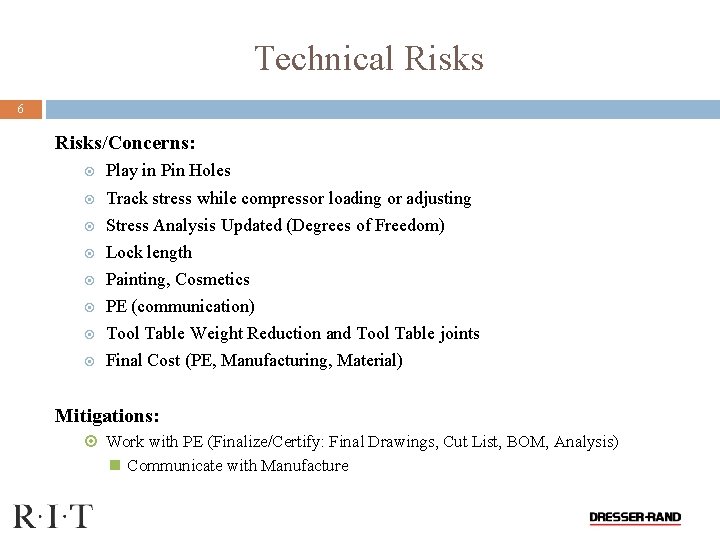 Value Engineering Dresser Rand Compressor Case System Review
