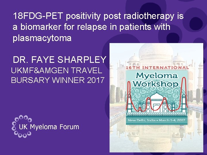 18 FDG-PET positivity post radiotherapy is a biomarker for relapse in patients with plasmacytoma