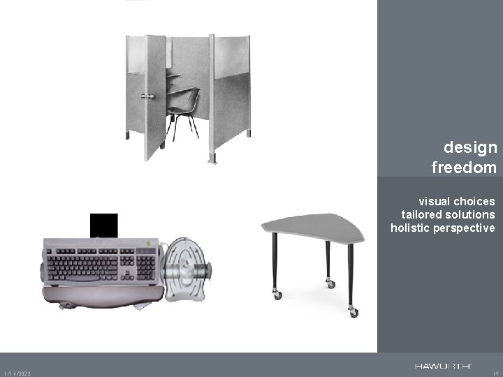 design freedom visual choices tailored solutions holistic perspective 1/14/2022 19 