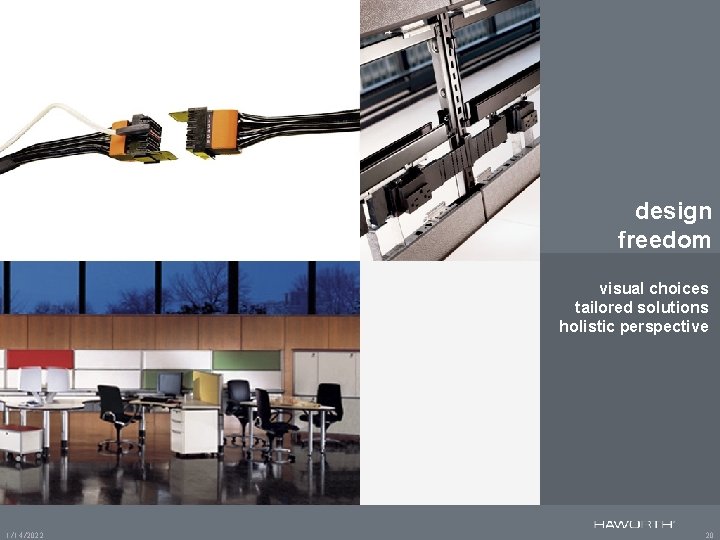 design freedom visual choices tailored solutions holistic perspective 1/14/2022 20 