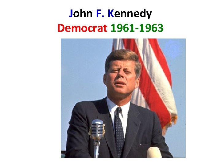 John F Kennedy Democrat 1961 1963 JFKs Inaugural
