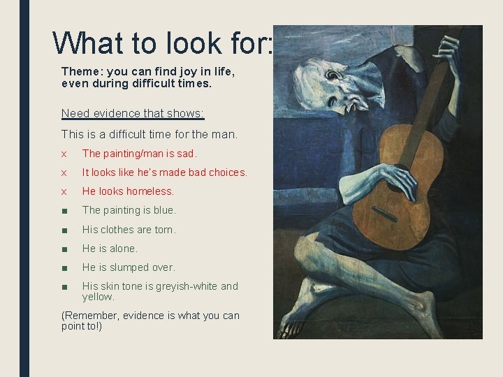 What to look for: Theme: you can find joy in life, even during difficult