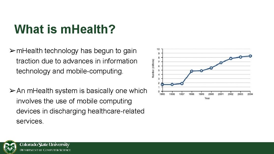 What is m. Health? ➢m. Health technology has begun to gain traction due to