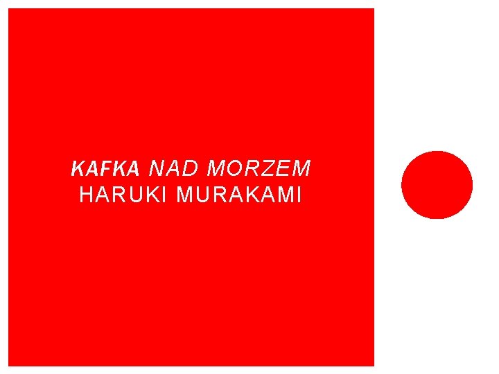 KAFKA NAD MORZEM HARUKI MURAKAMI 