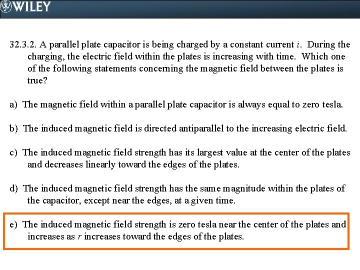 32. 3. 2. A parallel plate capacitor is being charged by a constant current