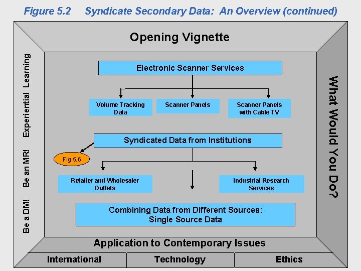 Figure 5. 2 Syndicate Secondary Data: An Overview (continued) Electronic Scanner Services Volume Tracking