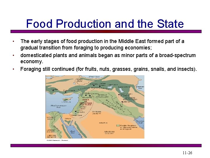 Food Production and the State • • • The early stages of food production