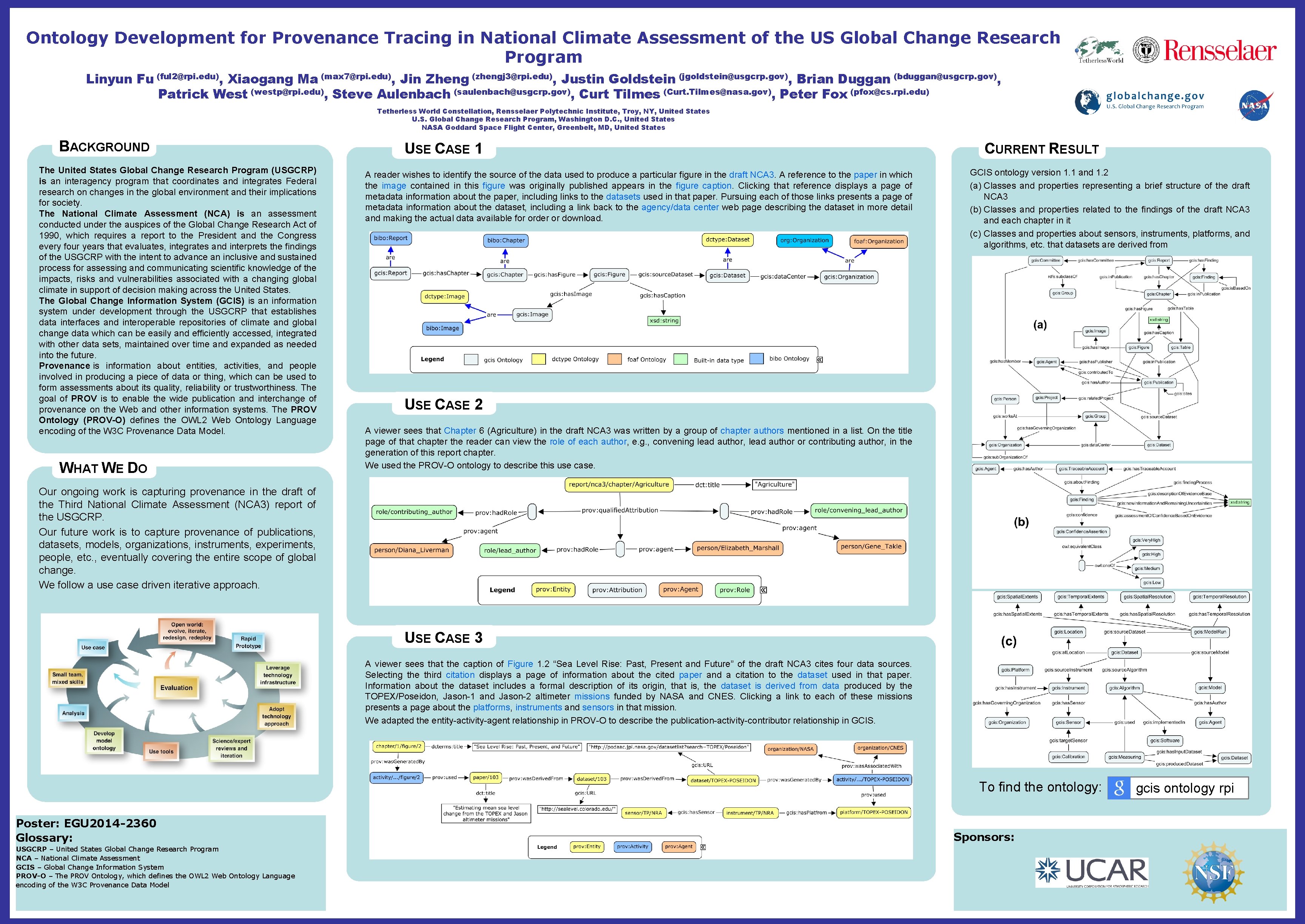 Ontology Development for Provenance Tracing in National Climate Assessment of the US Global Change
