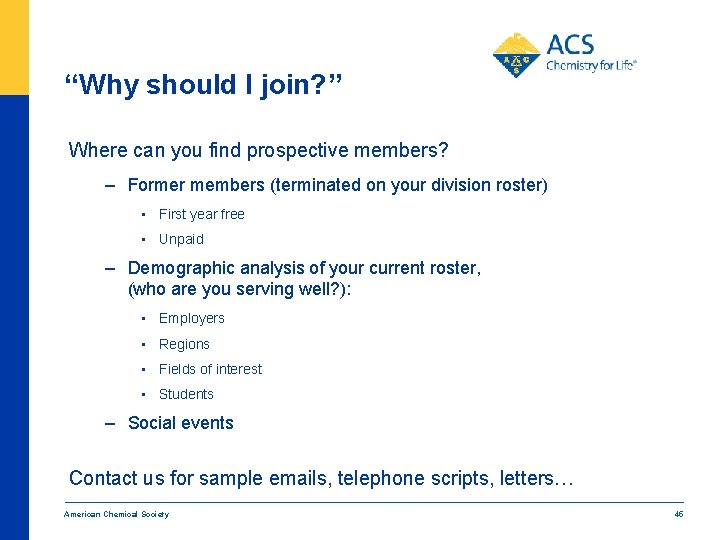 “Why should I join? ” Where can you find prospective members? – Former members