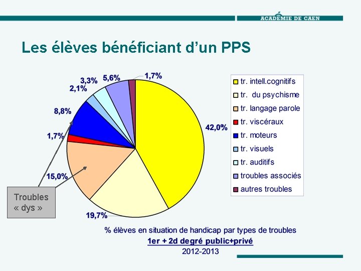 Les élèves bénéficiant d’un PPS Troubles « dys » 