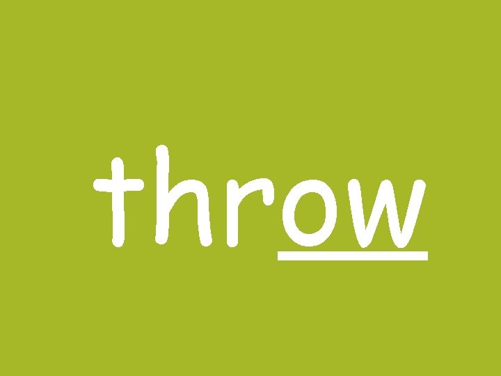 throw 