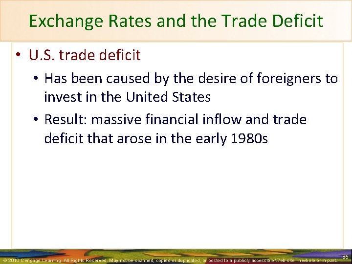 Exchange Rates and the Trade Deficit • U. S. trade deficit • Has been