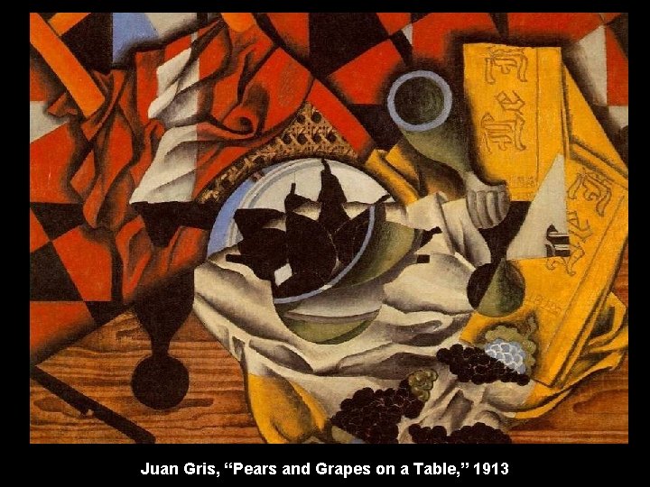 Juan Gris, “Pears and Grapes on a Table, ” 1913 