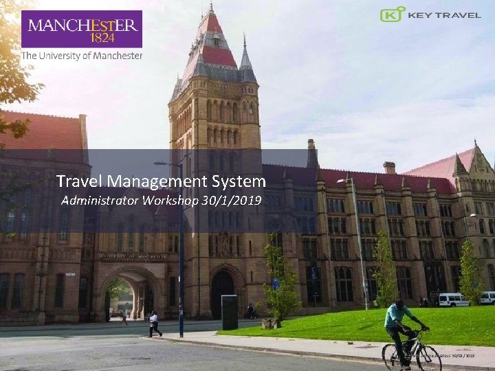 Travel Management System Administrator Workshop 30/1/2019 TMS- Administrators 30/01/2019 
