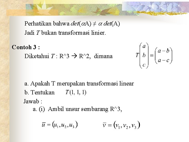 TRANSFORMASI LINIER 1 2 3 4 5 Pengertian