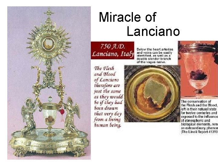 Miracle of Lanciano 6/14/2021 