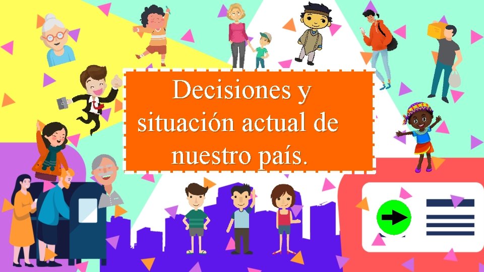 Decisiones y situación actual de nuestro país. 