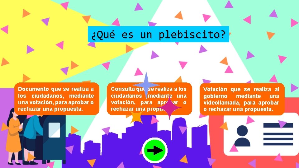 ¿Qué es un plebiscito? Documento que se realiza a los ciudadanos, mediante una votación,